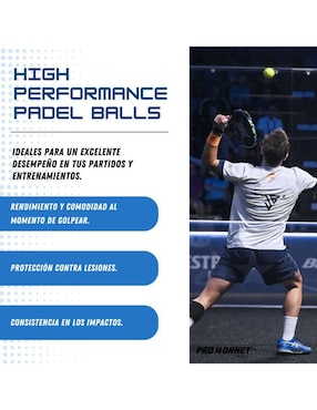 Set de pelotas Pro Hornet padel