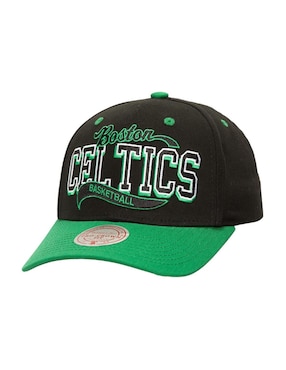 Gorra con visera curva snapback para básquetbol Mitchell & Ness Lifestyle Boston Celtics adulto