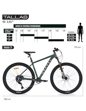 Bicicleta de montaña Gravel rodada 29 Vinson unisex
