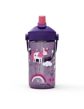 Botella de agua Camelbak de plástico Thrive Flip Straw Kids con tapa rosca 410 ml