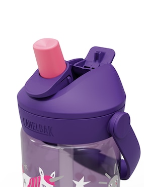 Botella de agua Camelbak de plástico Thrive Flip Straw Kids con tapa rosca 410 ml