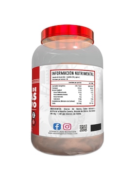 Proteína a base de claras de huevo deshidratas Advance Nutrition Advance Nutrition sabor vainilla de 900 g