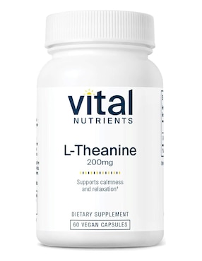 Suplemento alimenticio Vital Nutrients con l-teanina de 60 cápsulas