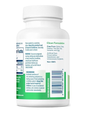 Hierro+Vitamina C Bariatric Fusion con hierro sabor sandia de 90 tabletas
