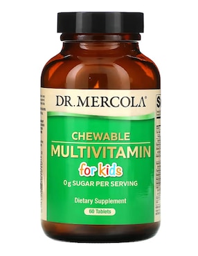 Chewable Multivitamin For Kids Dr. Mercola de 60 tabletas