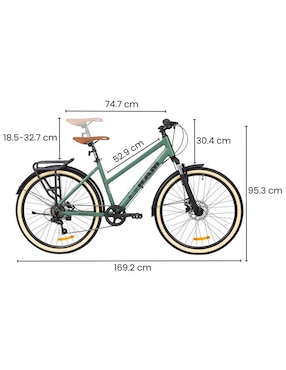 Bicicleta urbana Ram rodada 26 Ctr26-2 unisex