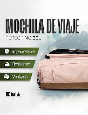Maleta de mano Kma Peregrino 30L Pink/Camel