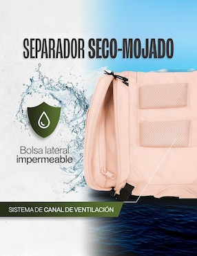 Maleta de mano Kma Peregrino 30L Pink/Camel