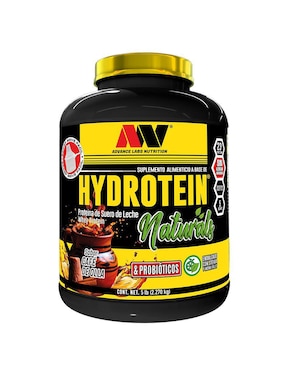 Hydrotein Naturals Advance Nutrition con proteína de suero de leche sabor café de 2.2 kg