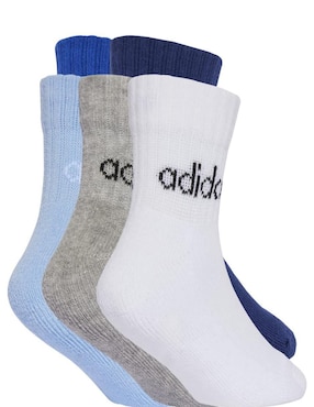 Calcetín comfort para entrenamiento Adidas para infantil unisex 5 pares