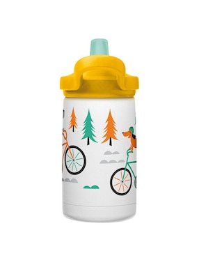 Botella de agua Camelbak de acero inoxidable Eddy+Kids con tapa rosca 354 ml