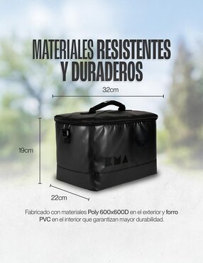 Hielera Kma Cooler 12L Black Water Replent