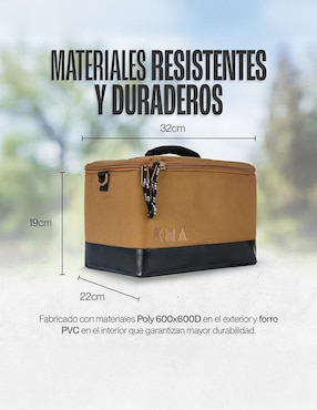 Hielera Kma Cooler 12L Honey/Black