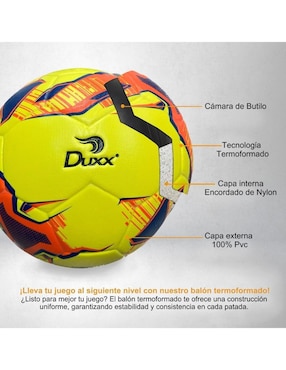 Balón Duxx Sports Termoformado para fútbol adulto