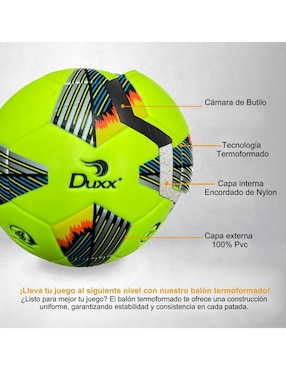 Balón Duxx Sports Termoformado para fútbol adulto