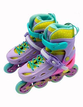 Patines en línea Iron Roller Rainbow para niña