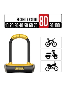 Candado para bicicleta de llave Onguard