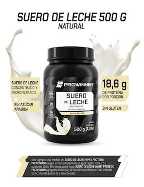 Set de suplementos alimenticios de Proteína Suero de Leche Natural Prowinner