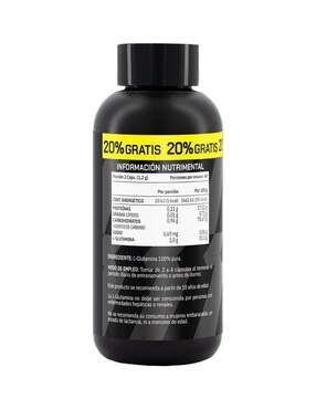 Set de suplementos alimenticios de L-Glutamina 100 Cápsulas + 20% Extra - Prowinner Prowinner
