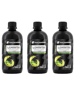 Set de suplementos alimenticios de L-Carnitina Líquida Lima Limón Prowinner