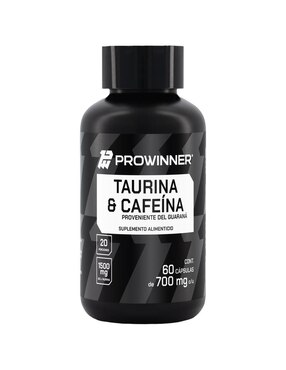 Set de suplementos alimenticios de Taurina & Cafeína 60 Cápsulas - Prowinner Prowinner