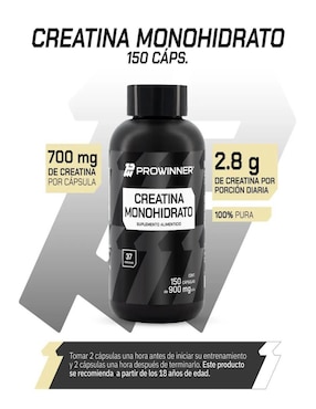 Set de suplementos alimenticios de Taurina & Cafeína 60 Cápsulas - Prowinner Prowinner