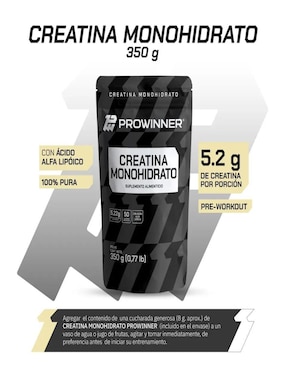Set de suplementos alimenticios de Creatina Monohidrato Prowinner