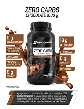 Set de suplementos alimenticios de Proteína Zero Carbs Prowinner