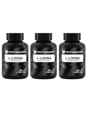 Set de suplementos alimenticios de L-Lisina 90 Cápsulas - Prowinner Prowinner