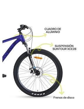 Bicicleta de montaña Gravel rodada 29 Everest unisex