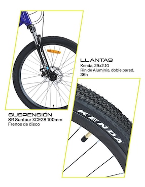 Bicicleta de montaña Gravel rodada 29 Everest unisex