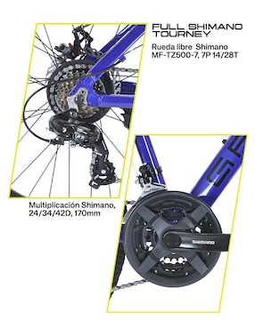 Bicicleta de montaña Gravel rodada 29 Everest unisex