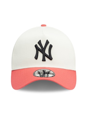 Gorra visera curva correa ajustable béisbol New Era Chrome Coral 940AF MLB New York Yankees unisex