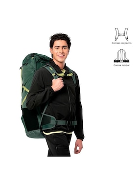 Mochila de senderismo Totto 65 L