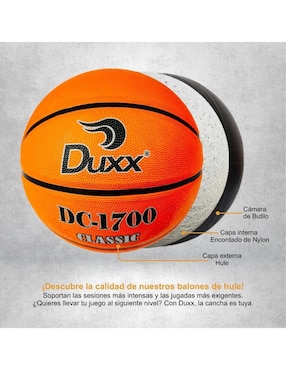 Balón Duxx Sports DC-1700 para básquetbol adulto