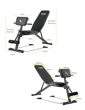 Banco para entrenamiento Bywell BA003