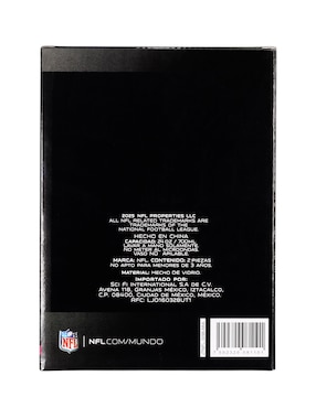 Vaso Pilsner NFL nfl 2025 de vidrio con 2 piezas piezas