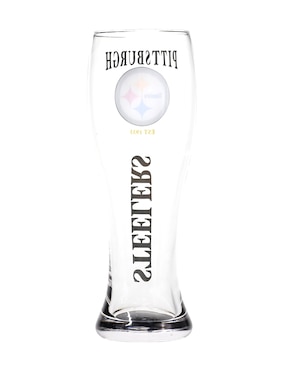 Set de vaso pilsner NFL Pittsburgh Steelers de vidrio con 2 piezas