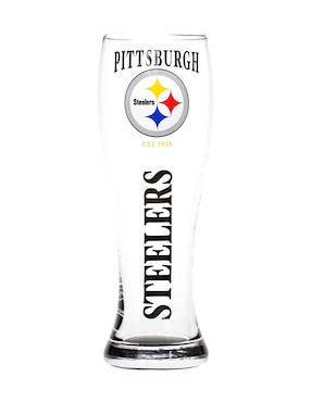 Set de vaso pilsner NFL Pittsburgh Steelers de vidrio con 2 piezas