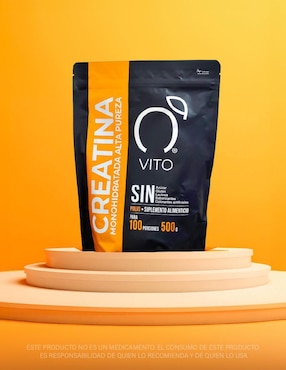 Creatina Monohidratada 500g en Polvo Vito - Vitaminas Totales de 500 g