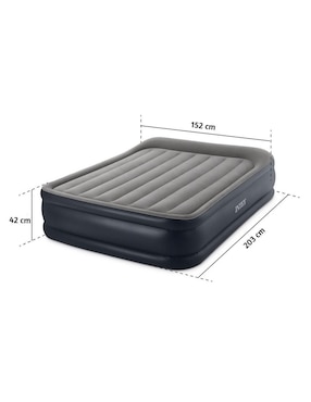 Colchón inflable Intex 64135 colchoneta pillow top integrada