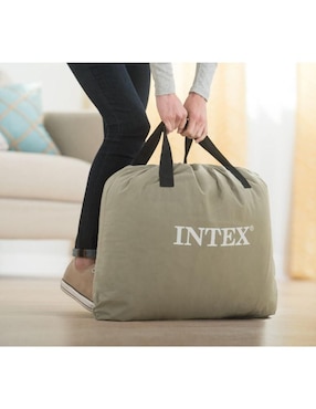Colchón inflable Intex 64135 colchoneta pillow top integrada