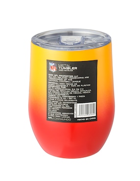 Termo Nfl de acero inoxidable 2025 con tapa a presión 350 ml