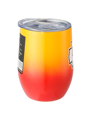 Termo Nfl de acero inoxidable 2025 con tapa a presión 350 ml