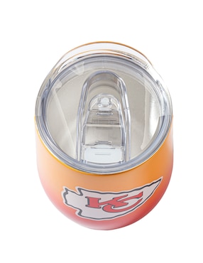 Termo Nfl de acero inoxidable 2025 con tapa a presión 350 ml