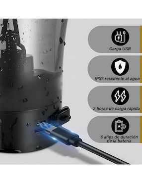 Termo shaker Xtellar xtllar1055 con tapa rosca