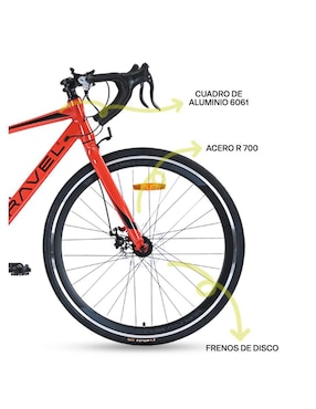 Bicicleta de ruta Gravel rodada 700 Asphalt unisex