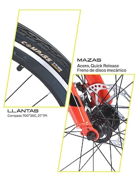 Bicicleta de ruta Gravel rodada 700 Asphalt unisex