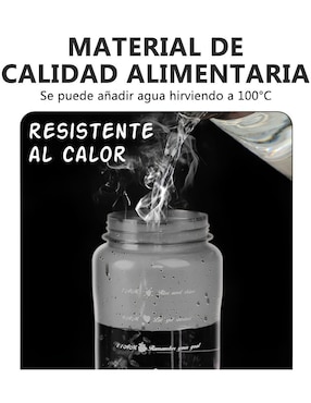Botella de agua Xtellar xtllar1083 con tapa a presión 1.5 L