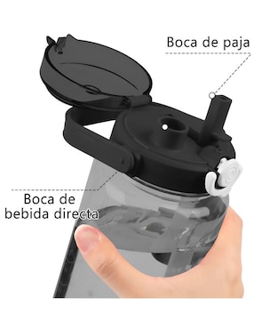 Botella de agua Xtellar xtllar1083 con tapa a presión 1.5 L